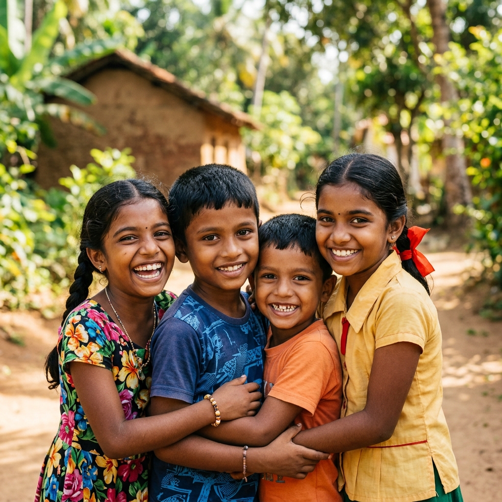 Happy Sri Lankan Children